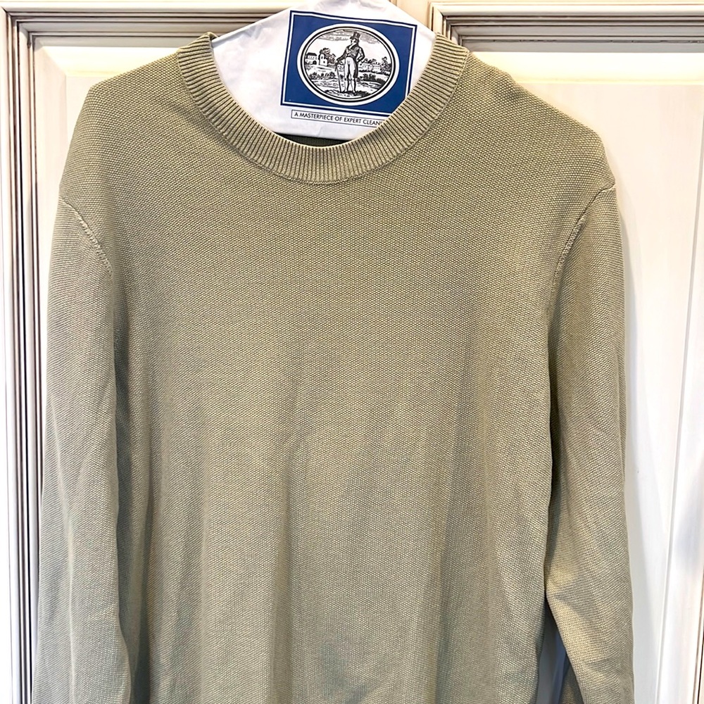 Zara men’s top in a greenish/tan